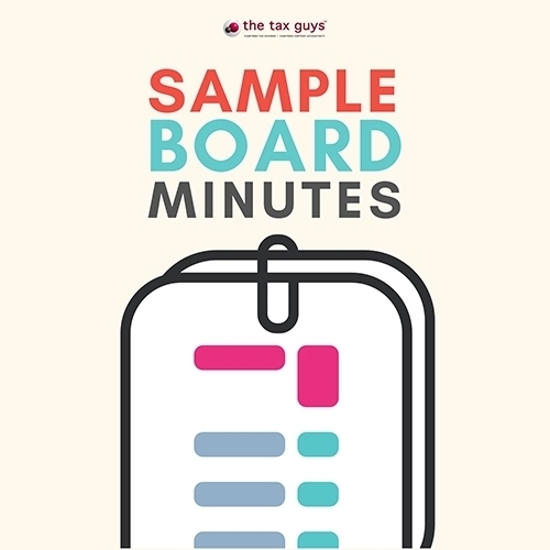 Sample Board Minutes